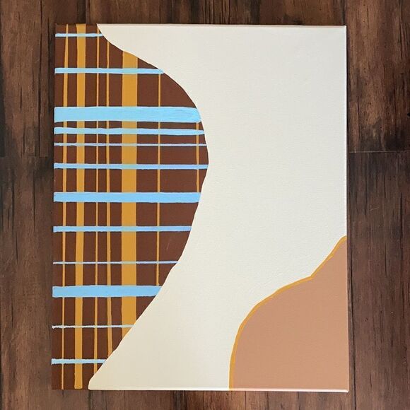 Original Artwork I Abstract Minimalistic Painting I 16” by 20” Acrylic On Canvas - Picture 3 of 6